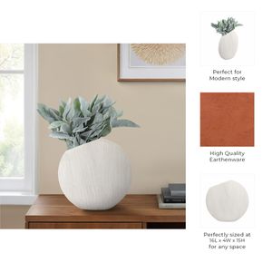 MARCHOLM WHITE VASE 15 (IN) 10