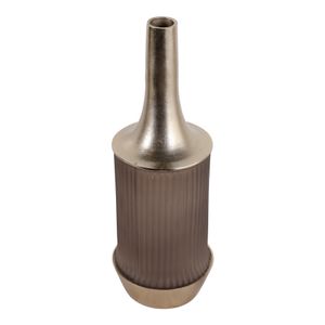 FORDFORD GRAY GLASS VASE 20 (IN) 6