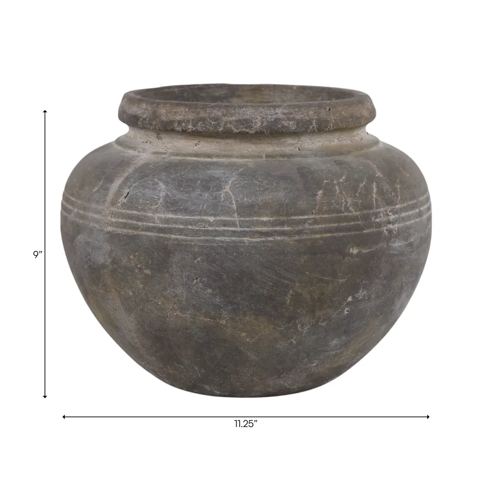 CLOVERHAM BROWN VASE 9 (IN)