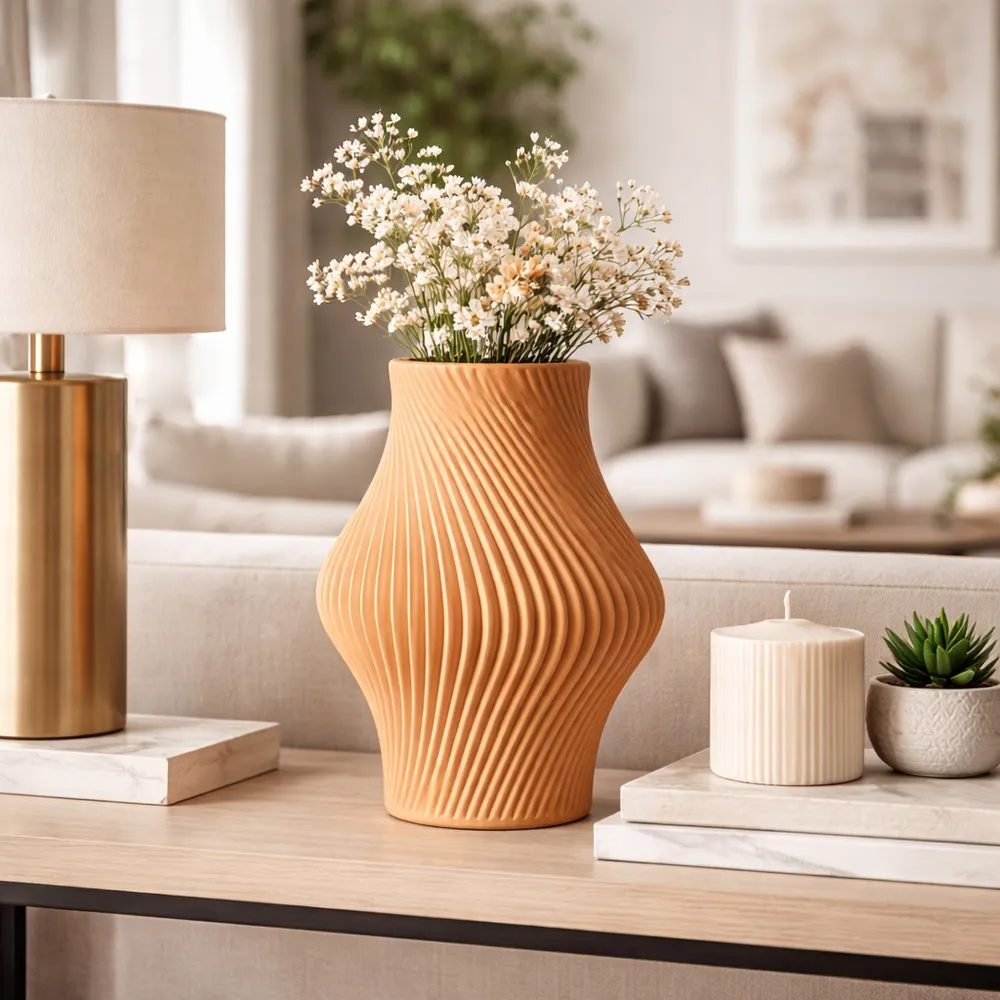 DILLONVALE BROWN VASE 11 (IN)