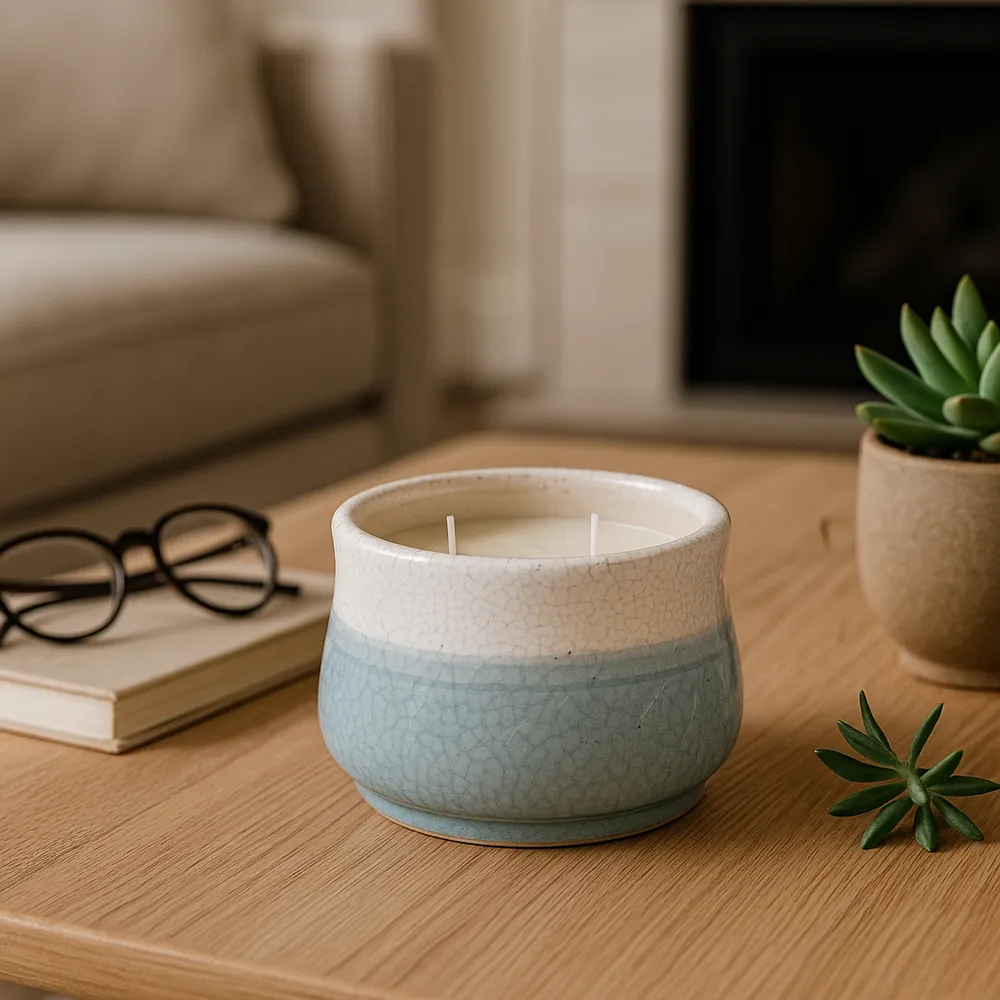 BENNETSTONE MOCO BAMBOO CANDLE 4 (IN)