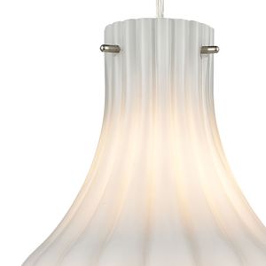 Coastal Scallop 8'' Wide 1-Light Mini Pendant - Satin Nickel 3