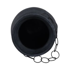 TILTONBEACH BLACK VASE 12 (IN) 7