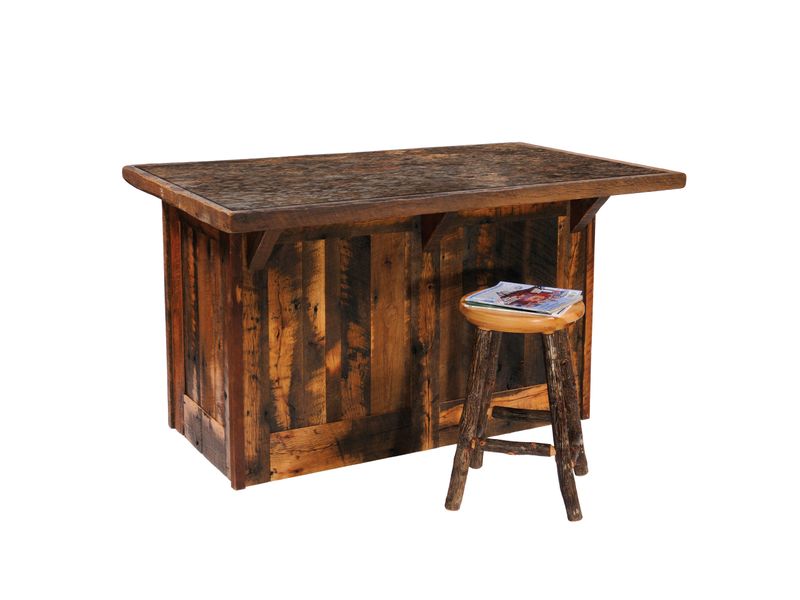 Barnwood 60" Kitchen Island - Artisan Top 3