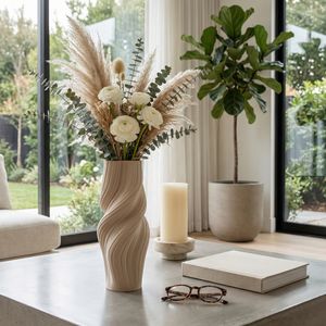 ROSSPORT TAN VASE 16 (IN) 12