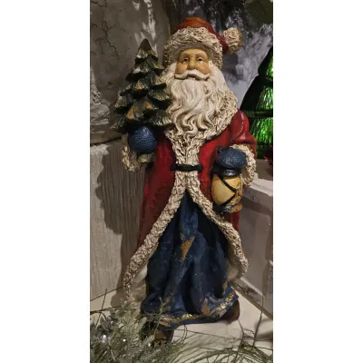 Whispering Pine Santa 8x6.7x18.1in