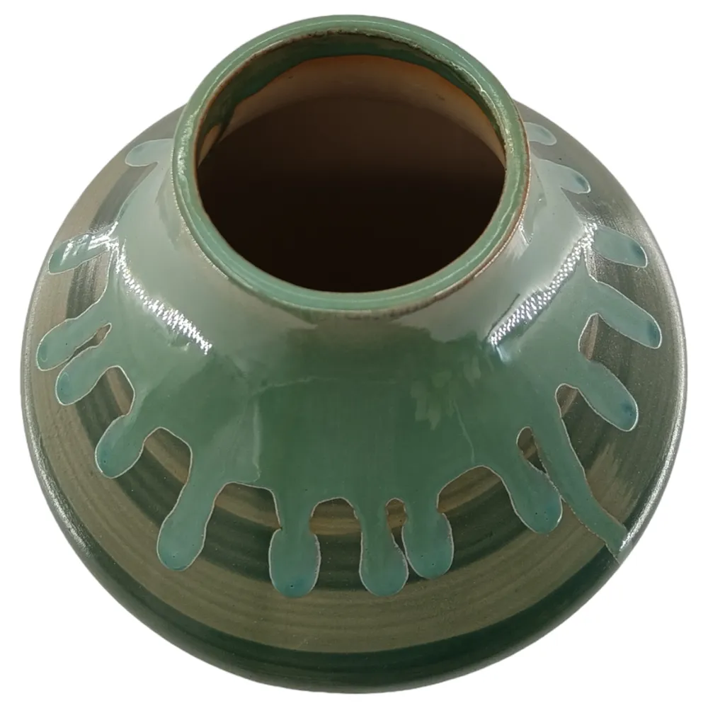 COLEFIELD GREEN VASE 16 (IN)