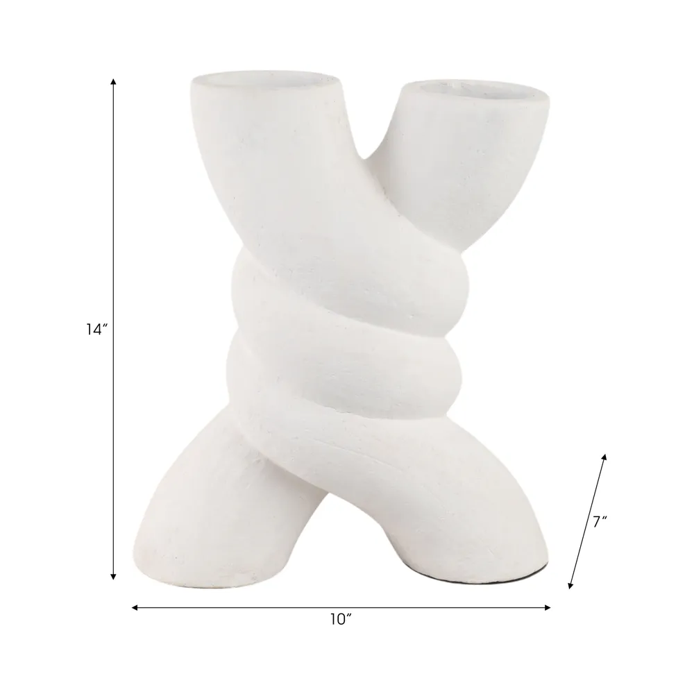 WINTONMILL WHITE VASE 14 (IN)