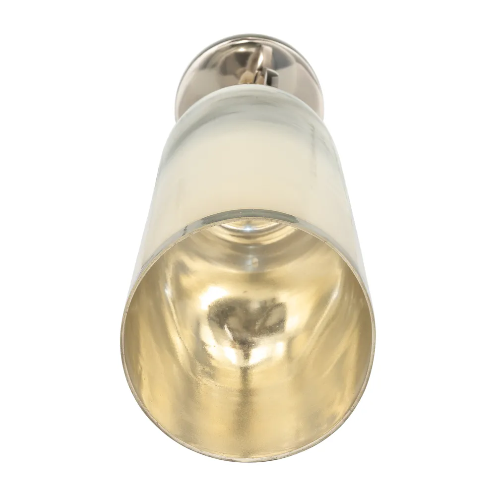 ROCKWIND WHITE GLASS VASE 21 (IN)