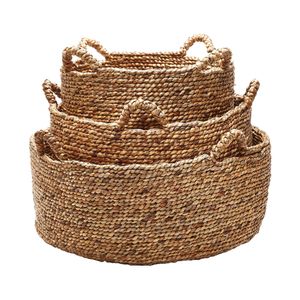 Natural Low Rise Basket - Set of 3 4