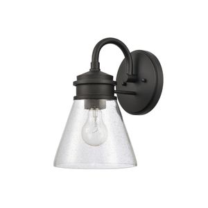 Dovas 11.5'' High 1-Light Outdoor Sconce - Textured Black 3