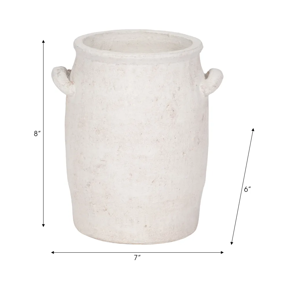 FRAZERCROSS WHITE VASE 8 (IN)
