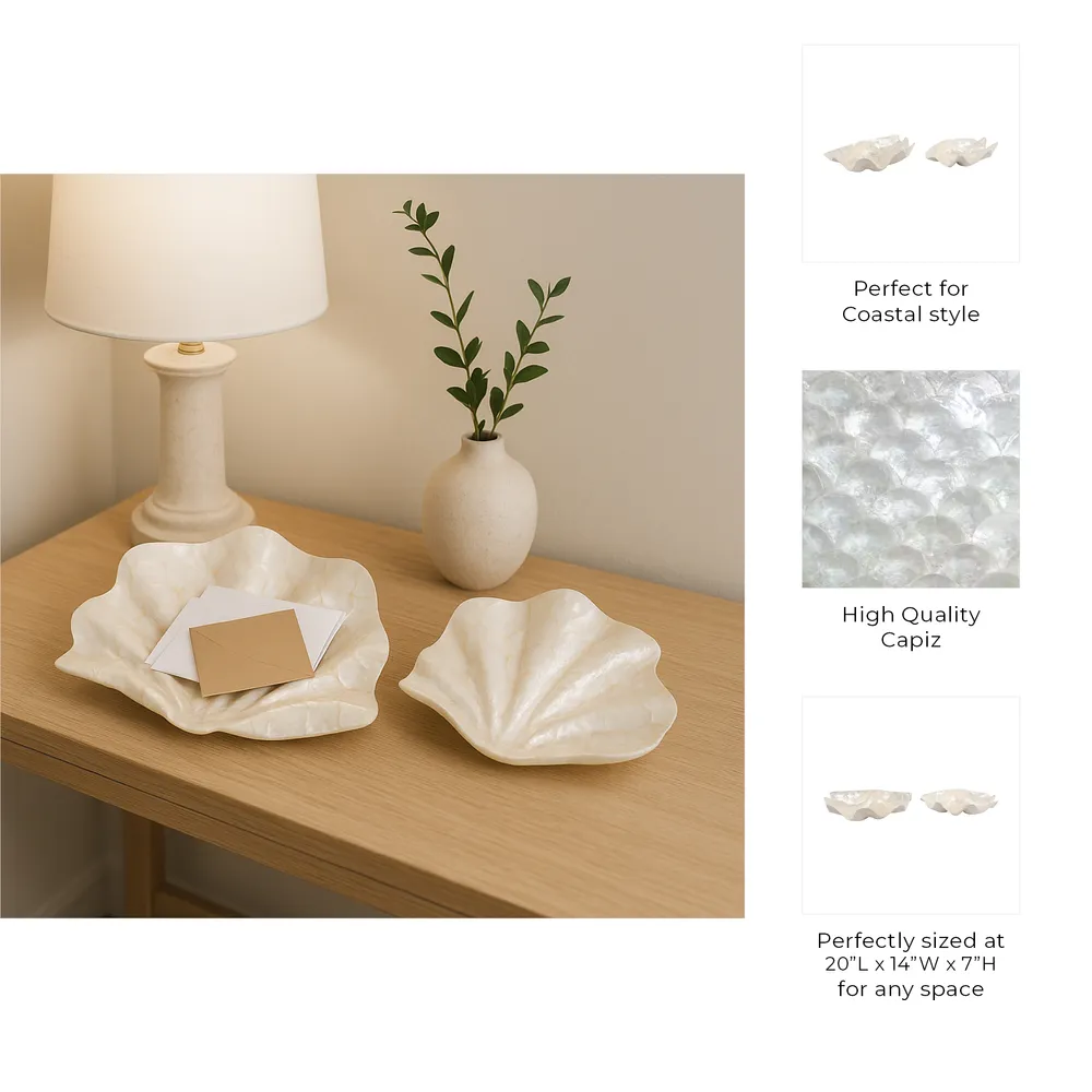 DALTONWELL SET OF 2 IVORY BOWLS 7 (IN)