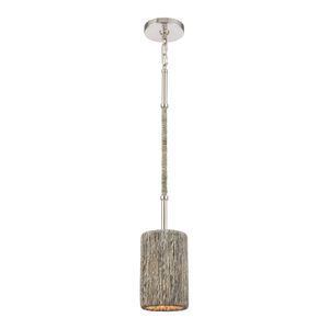 Abaca 5.25'' Wide 1-Light Mini Pendant - Polished Nickel 1