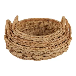 THEADALE SET OF 3 BROWN TRAY 8 (IN) 5