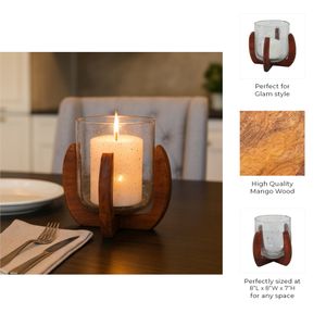 CORBINROSE BROWN VOTIVE HOLDER 7 (IN) 10