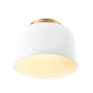 Fiero 10'' Wide 1-Light Semi Flush Mount - Matte White 4