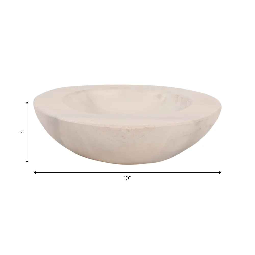ROSSWELL WHITE BOWL 3 (IN)