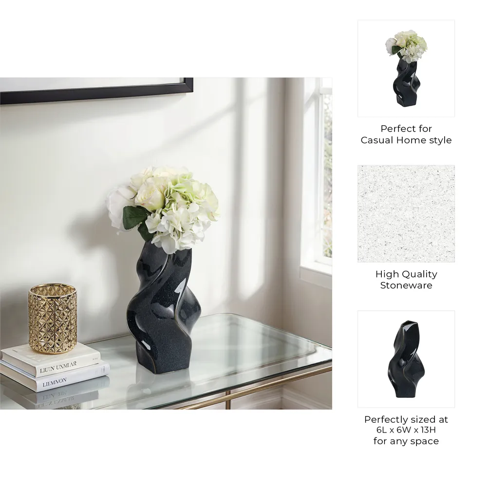 SOLRIDGE BLUE VASE 13 (IN)