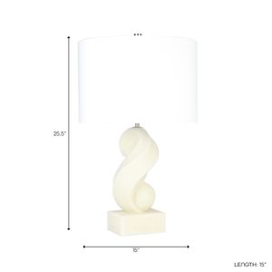 FLEMMINGMORE WHITE LAMP 26 (IN) 10