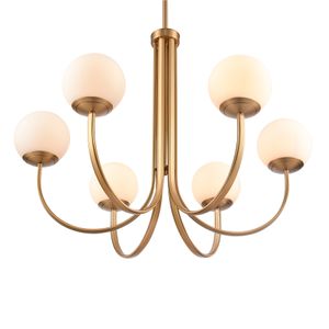 Caroline 32'' Wide 6-Light Chandelier - Brushed Gold 3