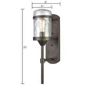 Torch 21'' High 1-Light Outdoor Sconce - Hazelnut Bronze 2