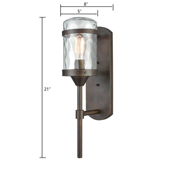 Torch 21'' High 1-Light Outdoor Sconce - Hazelnut Bronze