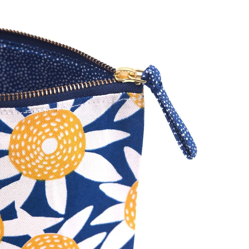 Straw Sunflower Yellow Large Essential Canvas Pouch
