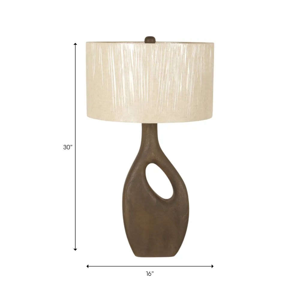 DUNCANSHAW BROWN LAMP 30 (IN)