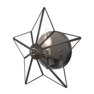 Moravian Star 12'' High 1-Light Sconce - Oil Rubbed Bronze 1
