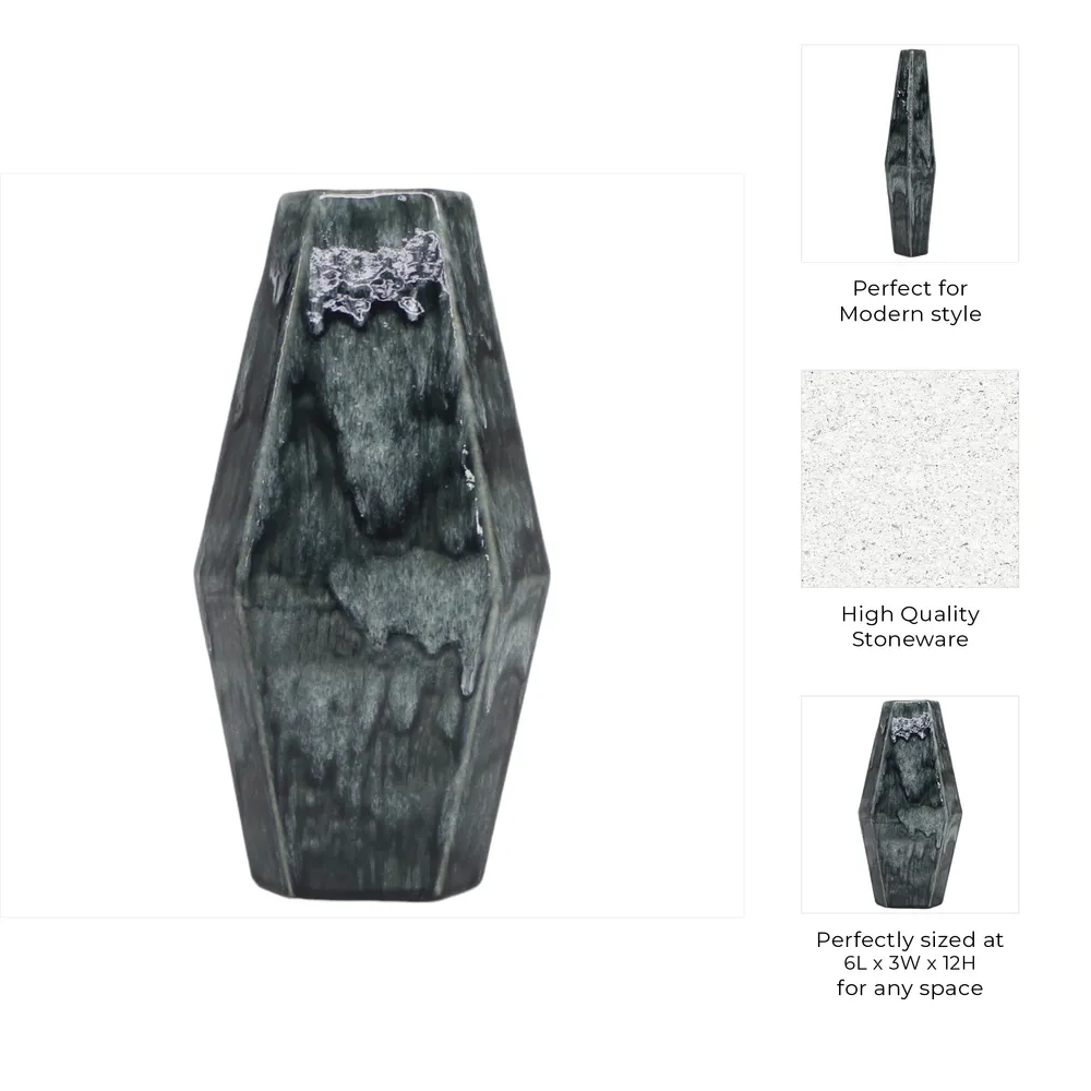 EASTONBURN GREEN VASE 12 (IN)