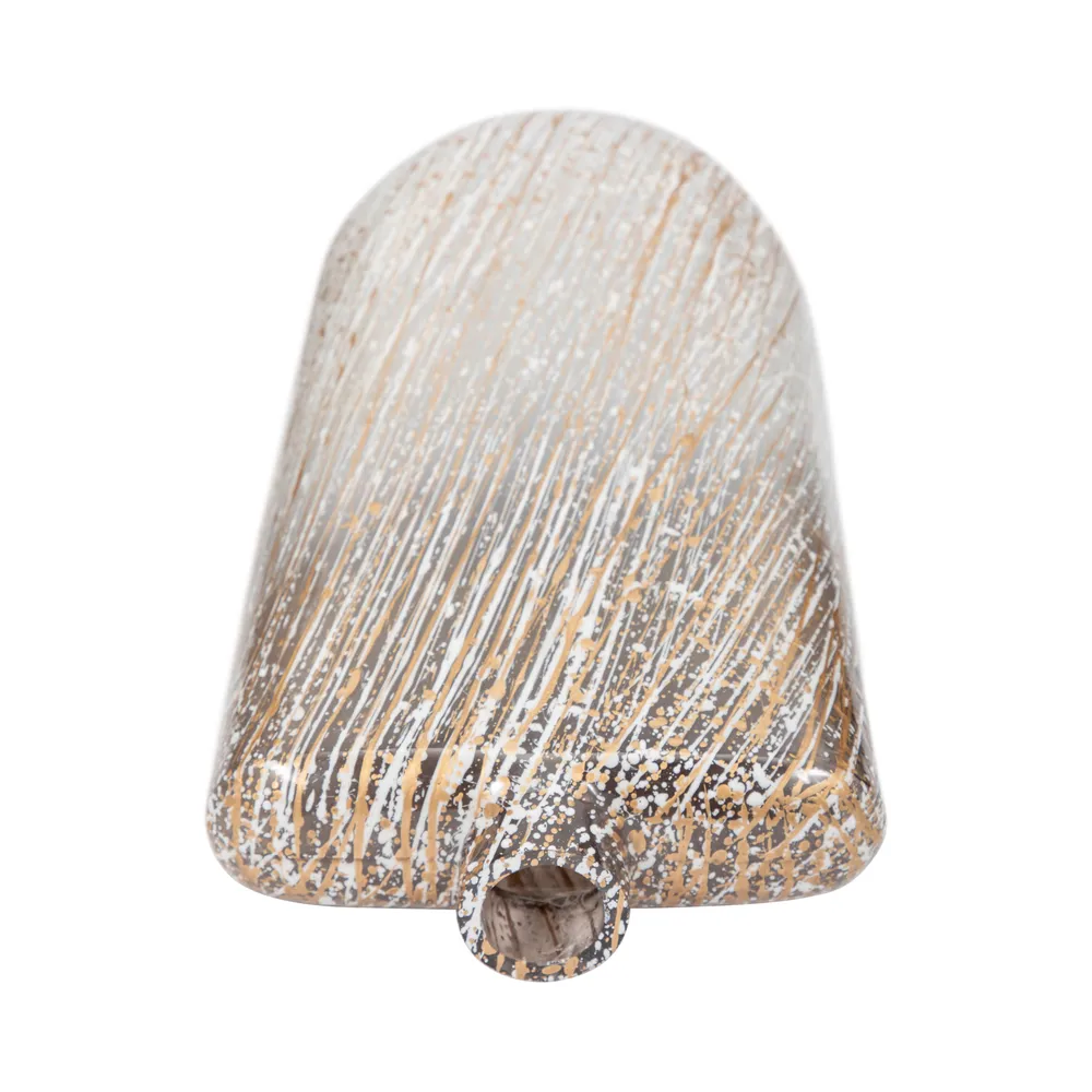 STONEWOOD IVORY GLASS VASE 16 (IN)