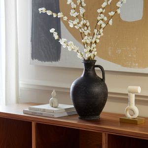 PAXTONHOLM BLACK VASE 12 (IN) 12