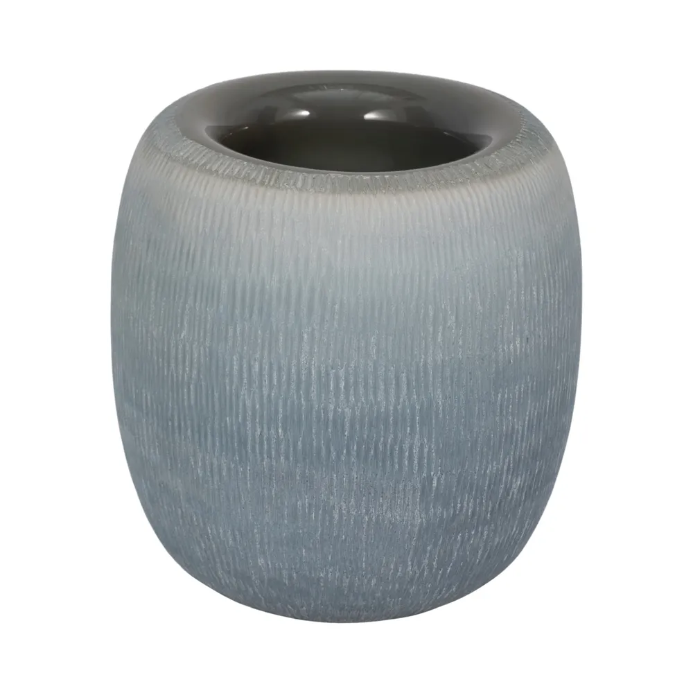 LUKELEY BLUE GLASS VASE 9 (IN)