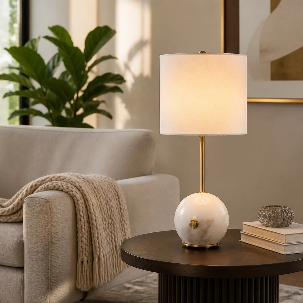 BRIGHTONLEY WHITE LAMP 23 (IN)
