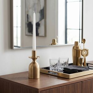 KIRBYWICK GOLD CANDLE HOLDER 7 (IN) 11