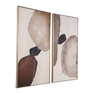 KELSEYDALE SET OF 2 IVORY ART 50 (IN) 3