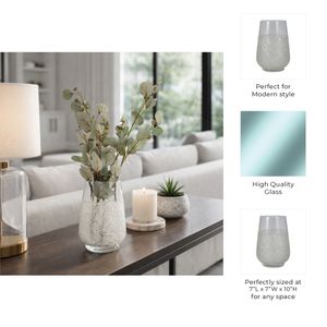HANNAHMORE CLEAR GLASS VASE 10 (IN) 11