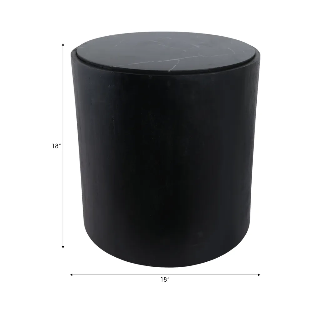 WILSONVALE BLACK TABLE 18 (IN)