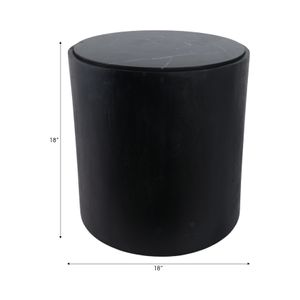 WILSONVALE BLACK TABLE 18 (IN) 10