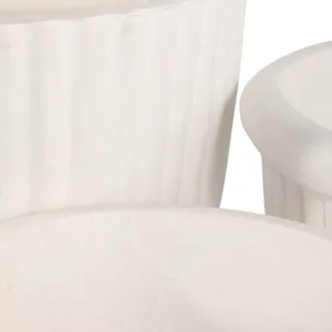 DREW SET OF 3 WHITE PLANTER 13 (IN) 7