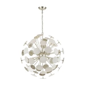 Modish 28'' Wide 8-Light Chandelier - Matte White 2