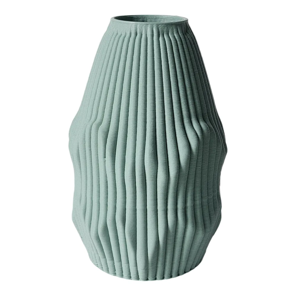 RUBYLEY GREEN VASE 9 (IN)
