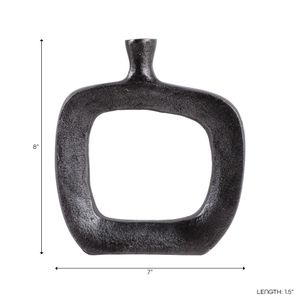 BREWERBROOK BLACK VASE 8 (IN) 10
