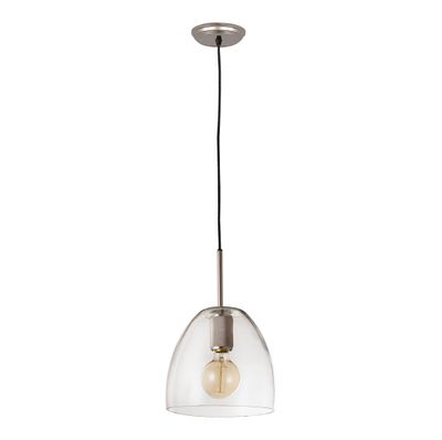 Netta 10″ Wide 1-Light Mini Pendant - Satin Nickel