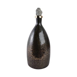 FARLEYDALE BLACK GLASS VASE 18 (IN) 3