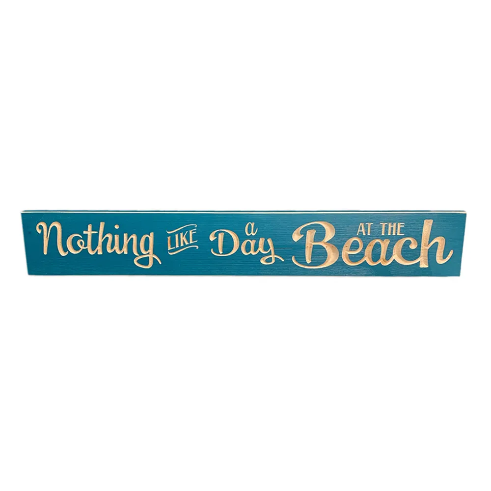 36" USA DAY AT THE BEACH BARNWOOD SIGN