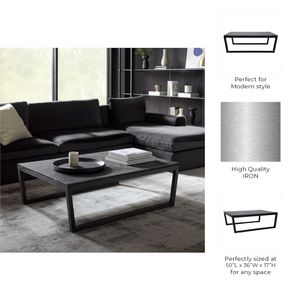 DRAKECLIFF BLACK COFFEE TABLE 17 (IN) 10