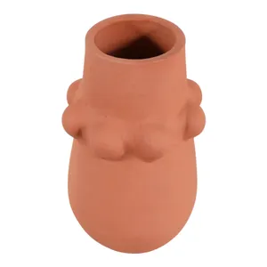 DUNBARWOOD RED VASE 9 (IN) 6