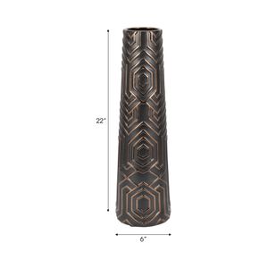 MORGANBROOK BLACK VASE 22 (IN) 9